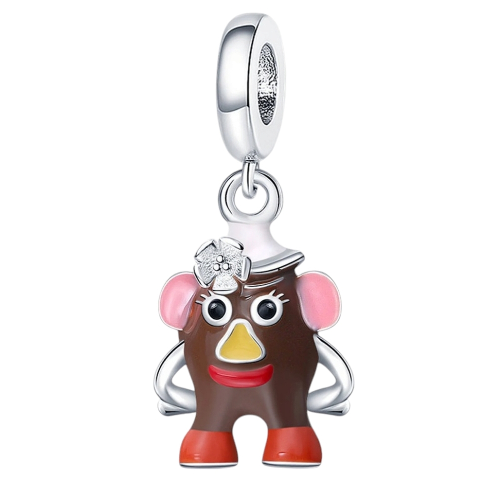🎆LINX DISCONTINUED Mrs. Potato Head Sterling Silver Toy Story Bracelet Charm